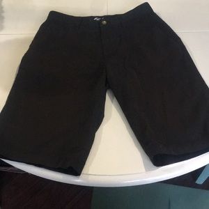 2 pairs of black Volcom shorts